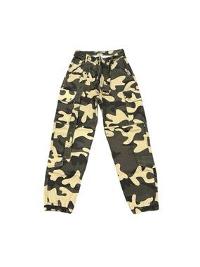 360. Fashion Nova Women’s Camo Cargo Joggers - Green Camouflage Y2K Size L